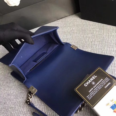 Boy Chanel Flap Shoulder Bag Sheepskin Leather A67085 Blue Boy Chanel Flap Shoulder Bag Sheepskin Leather A67085 Blue