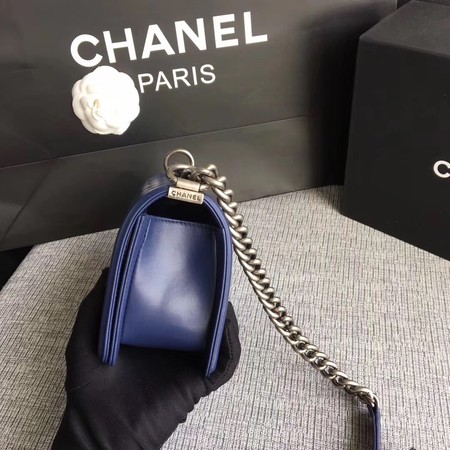 Boy Chanel Flap Shoulder Bag Sheepskin Leather A67085 Blue Boy Chanel Flap Shoulder Bag Sheepskin Leather A67085 Blue