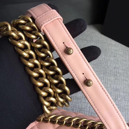 Boy Chanel Flap Shoulder Bag Sheepskin Leather A67085 Pink Boy Chanel Flap Shoulder Bag Sheepskin Leather A67085 Pink