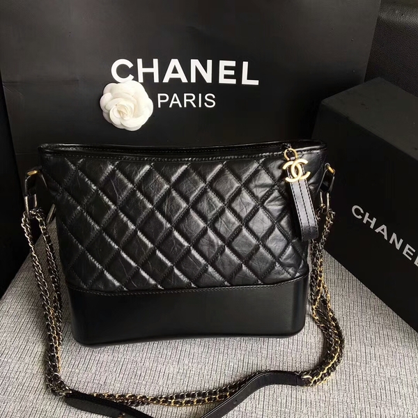 Chanel Gabrielle Shoulder Bag Original Calfskin Leather A93842 Black