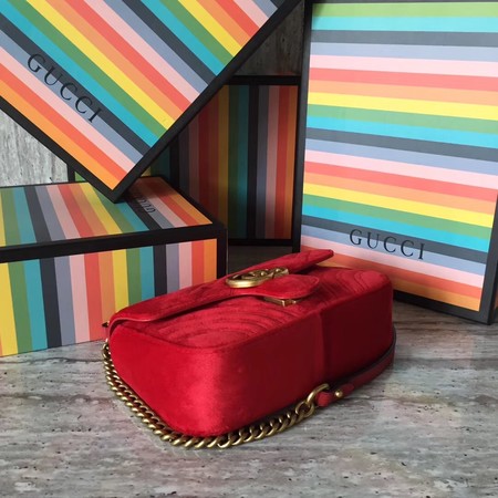 Gucci GG Marmont Mini Bag 446744 Red Gucci GG Marmont Mini Bag 446744 Red