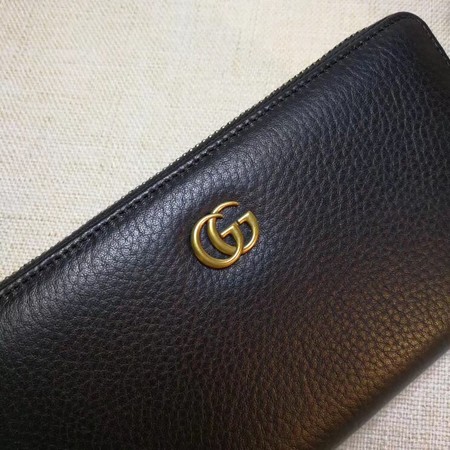 Gucci Leather Zip Around Wallet 456117 Black Gucci Leather Zip Around Wallet 456117 Black