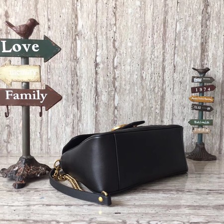 Gucci GG Marmont Small Top Handle Bag 498110 Black Gucci GG Marmont Small Top Handle Bag 498110 Black