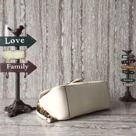 Gucci GG Marmont Small Top Handle Bag 498110 White Gucci GG Marmont Small Top Handle Bag 498110 White