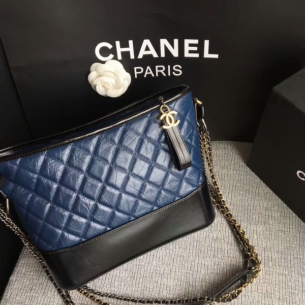 Chanel Gabrielle Shoulder Bag Original Calfskin Leather A93842 Blue Chanel Gabrielle Shoulder Bag Original Calfskin Leather A93842 Blue