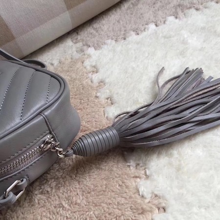 Yves Saint Laurent Monogram Leather Bag Y5804 Grey Yves Saint Laurent Monogram Leather Bag Y5804 Grey