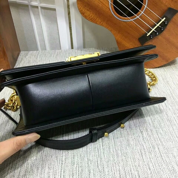 Boy Chanel Flap Shoulder Bag Sheepskin Leather 67086A Black Boy Chanel Flap Shoulder Bag Sheepskin Leather 67086A Black