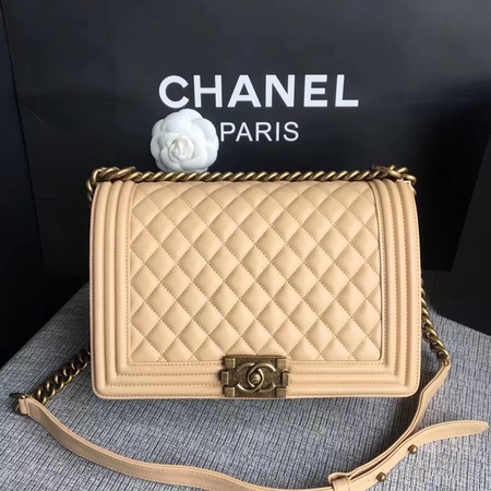 Boy Chanel Flap Bags Original Sheepskin Leather A67088 Apricot Boy Chanel Flap Bags Original Sheepskin Leather A67088 Apricot