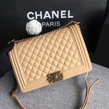 Boy Chanel Flap Bags Original Sheepskin Leather A67088 Apricot Boy Chanel Flap Bags Original Sheepskin Leather A67088 Apricot