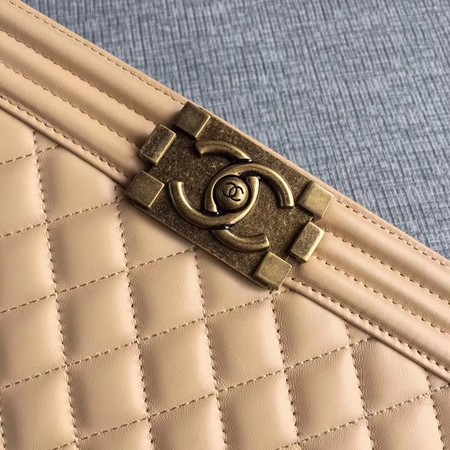 Boy Chanel Flap Bags Original Sheepskin Leather A67088 Apricot Boy Chanel Flap Bags Original Sheepskin Leather A67088 Apricot