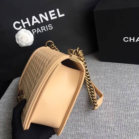 Boy Chanel Flap Bags Original Sheepskin Leather A67088 Apricot Boy Chanel Flap Bags Original Sheepskin Leather A67088 Apricot