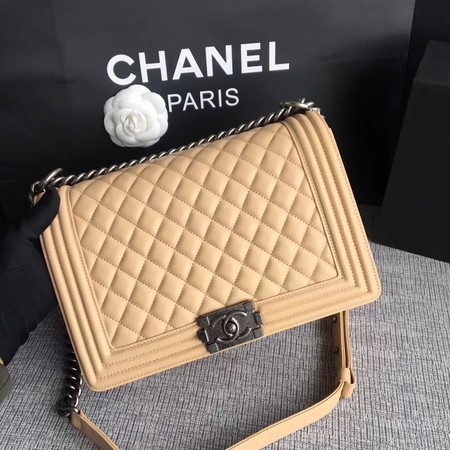 Boy Chanel Flap Bags Original Sheepskin Leather A67088 Apricot Boy Chanel Flap Bags Original Sheepskin Leather A67088 Apricot