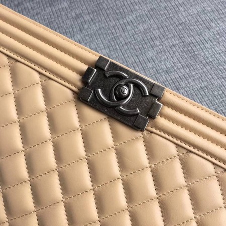 Boy Chanel Flap Bags Original Sheepskin Leather A67088 Apricot Boy Chanel Flap Bags Original Sheepskin Leather A67088 Apricot