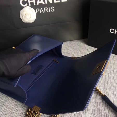 Boy Chanel Flap Bags Original Sheepskin Leather A67088 Blue Boy Chanel Flap Bags Original Sheepskin Leather A67088 Blue