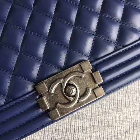 Boy Chanel Flap Bags Original Sheepskin Leather A67088 Blue Boy Chanel Flap Bags Original Sheepskin Leather A67088 Blue