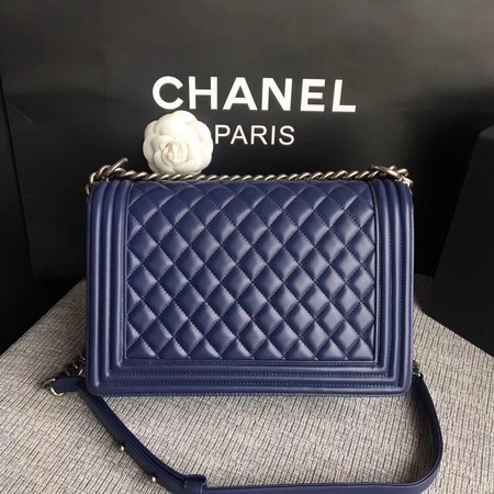 Boy Chanel Flap Bags Original Sheepskin Leather A67088 Blue Boy Chanel Flap Bags Original Sheepskin Leather A67088 Blue