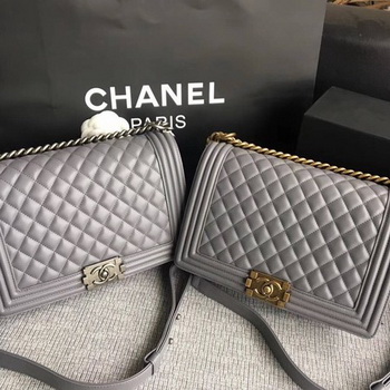 Boy Chanel Flap Bags Original Sheepskin Leather A67088 Grey Boy Chanel Flap Bags Original Sheepskin Leather A67088 Grey