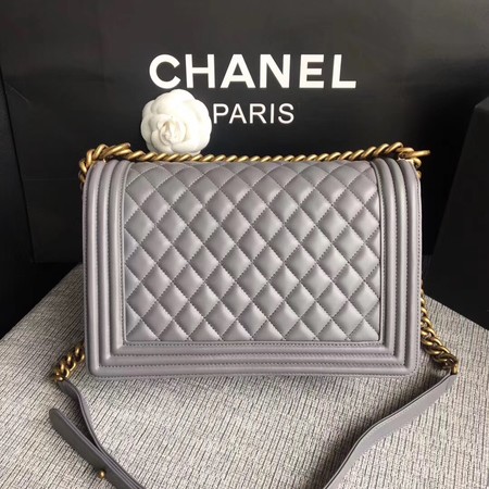 Boy Chanel Flap Bags Original Sheepskin Leather A67088 Grey Boy Chanel Flap Bags Original Sheepskin Leather A67088 Grey