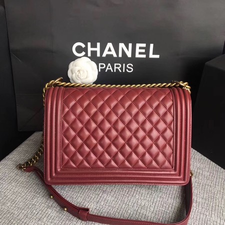 Boy Chanel Flap Bags Original Sheepskin Leather A67088 Wine Boy Chanel Flap Bags Original Sheepskin Leather A67088 Wine