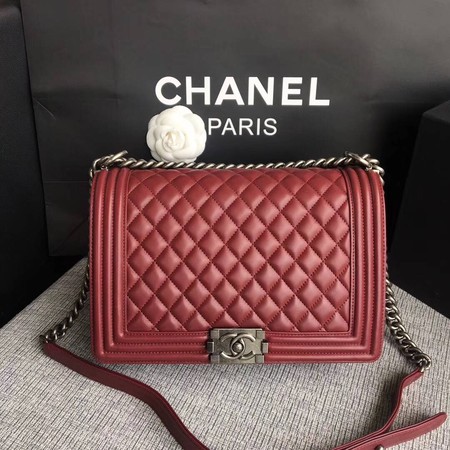 Boy Chanel Flap Bags Original Sheepskin Leather A67088 Wine Boy Chanel Flap Bags Original Sheepskin Leather A67088 Wine