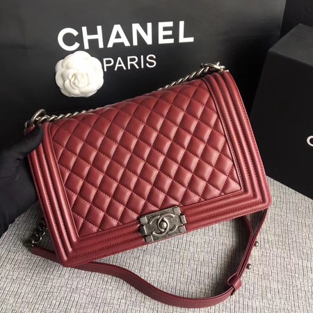 Boy Chanel Flap Bags Original Sheepskin Leather A67088 Wine Boy Chanel Flap Bags Original Sheepskin Leather A67088 Wine