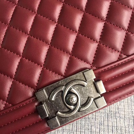 Boy Chanel Flap Bags Original Sheepskin Leather A67088 Wine Boy Chanel Flap Bags Original Sheepskin Leather A67088 Wine