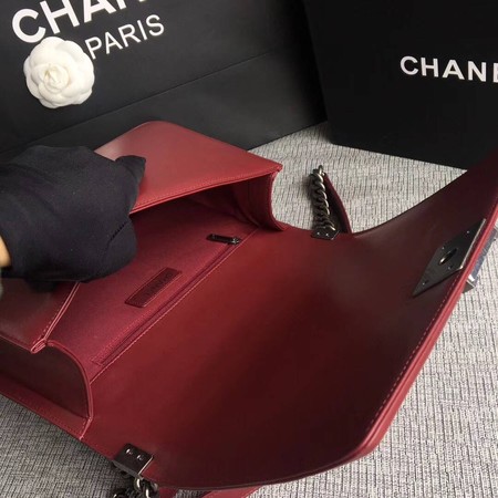 Boy Chanel Flap Bags Original Sheepskin Leather A67088 Wine Boy Chanel Flap Bags Original Sheepskin Leather A67088 Wine