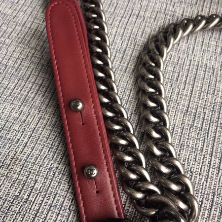 Boy Chanel Flap Bags Original Sheepskin Leather A67088 Wine Boy Chanel Flap Bags Original Sheepskin Leather A67088 Wine