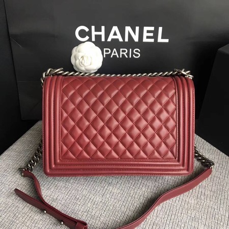 Boy Chanel Flap Bags Original Sheepskin Leather A67088 Wine Boy Chanel Flap Bags Original Sheepskin Leather A67088 Wine