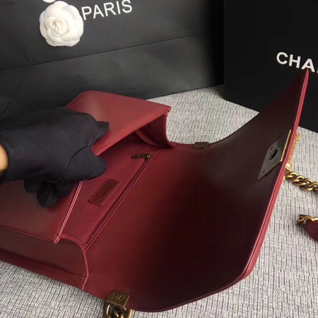 Boy Chanel Flap Bags Original Sheepskin Leather A67088 Wine Boy Chanel Flap Bags Original Sheepskin Leather A67088 Wine