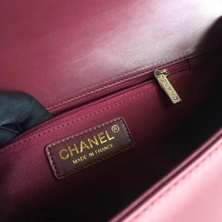 Boy Chanel Flap Bags Original Sheepskin Leather A67088 Wine Boy Chanel Flap Bags Original Sheepskin Leather A67088 Wine
