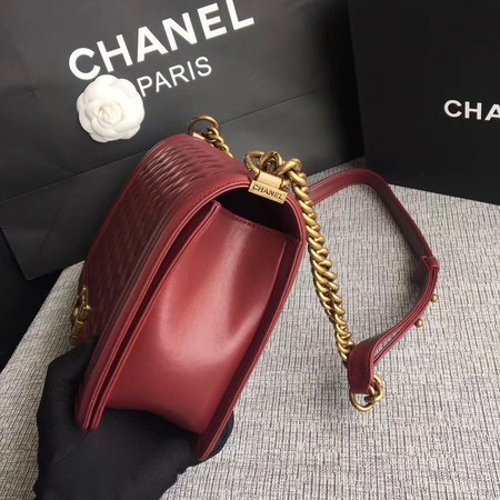 Boy Chanel Flap Bags Original Sheepskin Leather A67088 Wine Boy Chanel Flap Bags Original Sheepskin Leather A67088 Wine