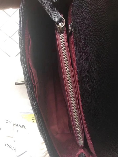 Chanel Classic Red Top Handle Bag Black Original Leather A92292 Silver Chanel Classic Red Top Handle Bag Black Original Leather A92292 Silver