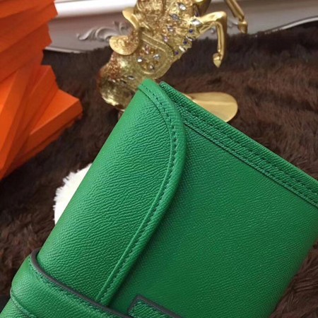 Hermes Togo Leather Clutch H88017 Green Hermes Togo Leather Clutch H88017 Green