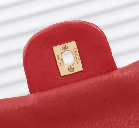 Chanel Maxi Classic Flap Bag Red Chevron Sheepskin Leather A58601 Gold Chanel Maxi Classic Flap Bag Red Chevron Sheepskin Leather A58601 Gold