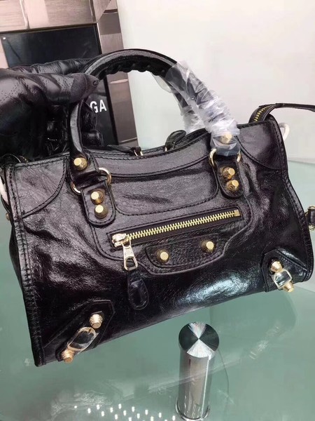 Balenciaga Giant City Gold Studs Handbag 084333 Black Balenciaga Giant City Gold Studs Handbag 084333 Black