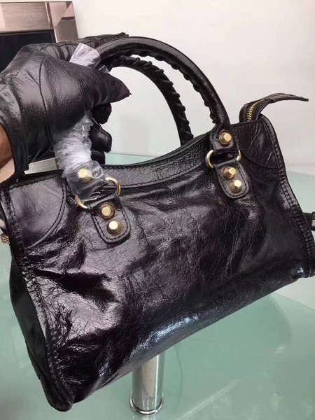 Balenciaga Giant City Gold Studs Handbag 084333 Black Balenciaga Giant City Gold Studs Handbag 084333 Black