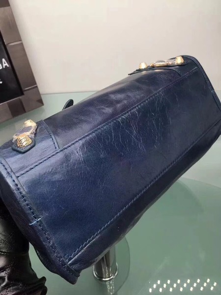 Balenciaga Giant City Gold Studs Handbag 084333 Blue Balenciaga Giant City Gold Studs Handbag 084333 Blue