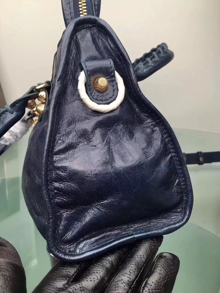 Balenciaga Giant City Gold Studs Handbag 084333 Blue Balenciaga Giant City Gold Studs Handbag 084333 Blue