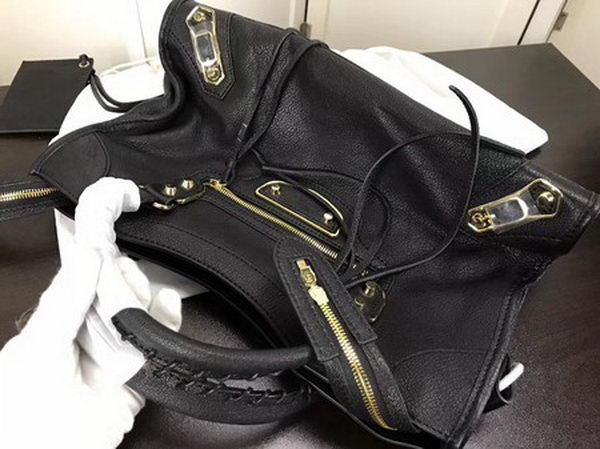 Balenciaga Giant City Gold Studs Handbag B084334 Black Balenciaga Giant City Gold Studs Handbag B084334 Black