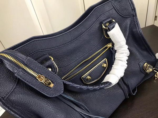 Balenciaga Giant City Gold Studs Handbag B084334 Blue Balenciaga Giant City Gold Studs Handbag B084334 Blue