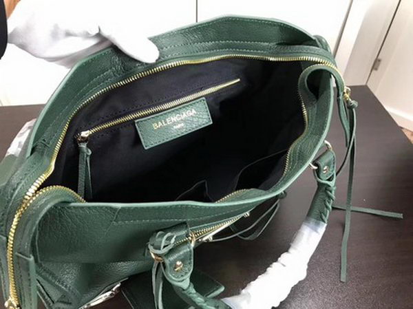 Balenciaga Giant City Gold Studs Handbag B084335 Green Balenciaga Giant City Gold Studs Handbag B084335 Green