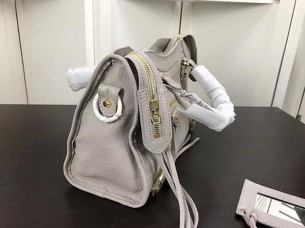 Balenciaga Giant City Gold Studs Handbag B084335 Light Grey Balenciaga Giant City Gold Studs Handbag B084335 Light Grey