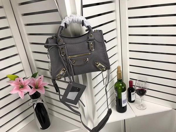 Balenciaga Giant City Gold Studs Handbag B084336 Grey Balenciaga Giant City Gold Studs Handbag B084336 Grey