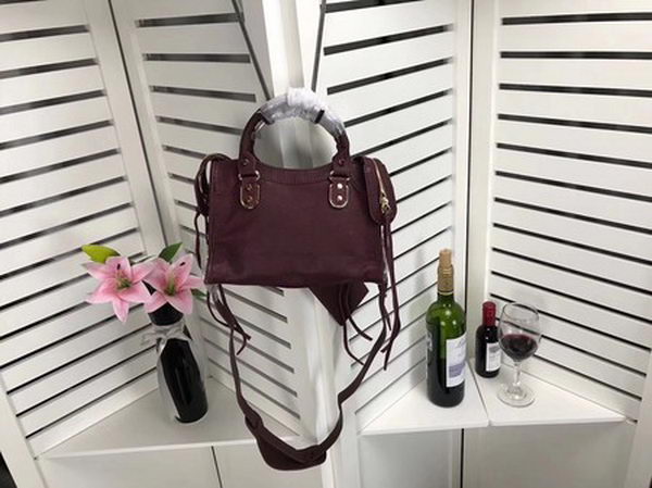 Balenciaga Giant City Gold Studs Handbag B084336 Wine Balenciaga Giant City Gold Studs Handbag B084336 Wine