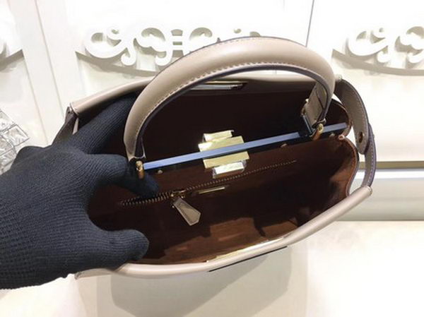 Fendi Peekaboo Small Bag Calfskin Leather FD26796 Apricot Fendi Peekaboo Small Bag Calfskin Leather FD26796 Apricot