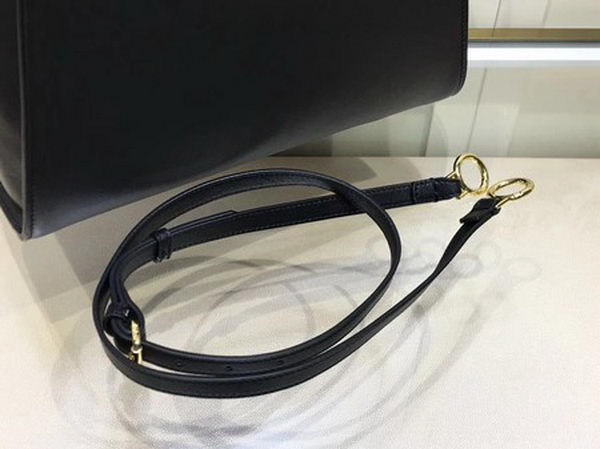 Fendi Peekaboo Small Bag Calfskin Leather FD26796 Black Fendi Peekaboo Small Bag Calfskin Leather FD26796 Black