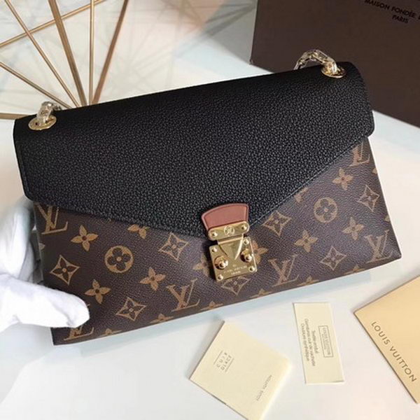 Louis Vuitton Monogram Canvas Pallas Chain Cerise M41201 Black Louis Vuitton Monogram Canvas Pallas Chain Cerise M41201 Black