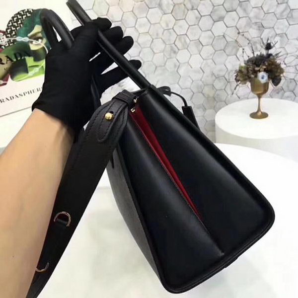 Prada Bibliotheque Medium Saffiano Top-Handle Tote Bag 1BG088 Black Prada Bibliotheque Medium Saffiano Top-Handle Tote Bag 1BG088 Black