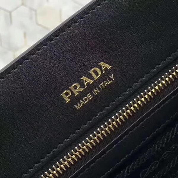 Prada Bibliotheque Medium Saffiano Top-Handle Tote Bag 1BG088 Black Prada Bibliotheque Medium Saffiano Top-Handle Tote Bag 1BG088 Black